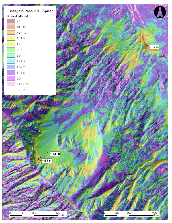 Tincan snow depth